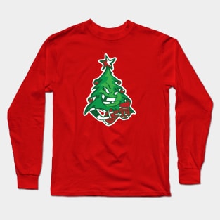 Christmas Tree Hockey Long Sleeve T-Shirt